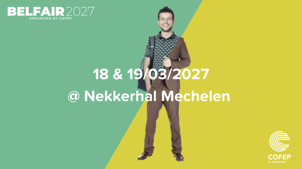 Evenement BELFAIR 2027 in Nekkerhal Mechelen door Cofep.